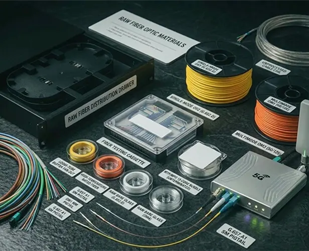Raw Fiber Optic Cables